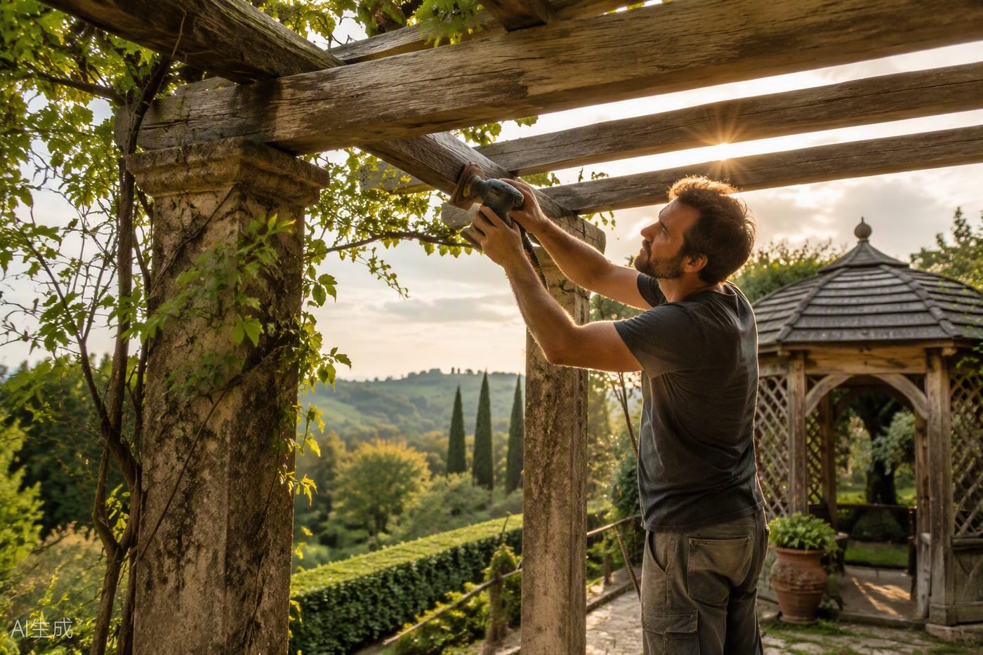 Restauro Annessi Esterni in Legno a Bergamo e provincia